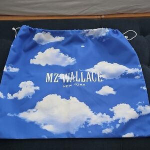 MZ Wallace Blue Sky Print Drawstring Bag